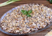 Photo of Салаты с грибами и орехами