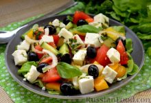 Photo of Греческий салат с оливками