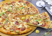 Photo of Пицца с колбасой и грибами